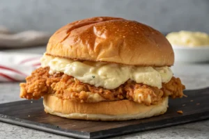 KFC boneless chicken mashed potato sandwich