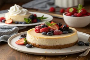 cheesecake and cream cake difference