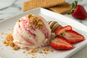 Strawberry Cheesecake Low-Calorie Ice Cream