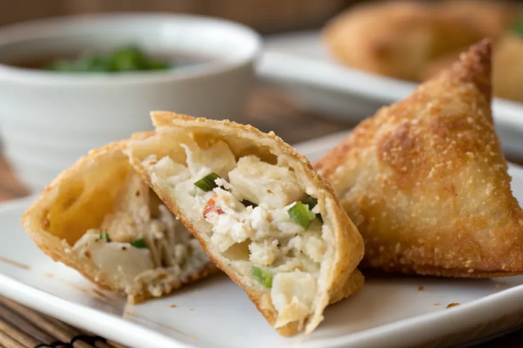 What is crab rangoon filling made of? Creamy Crab Rangoon Filling