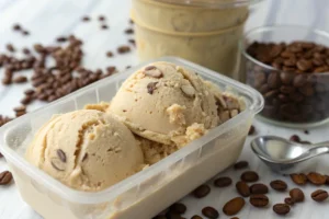 Coffee Almond Low-Calorie Ice Cream