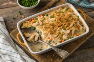 Creamy Chicken Casserole with Leftover Rotisserie Chicken