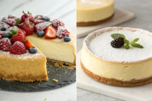 cheesecake and cream cake differences