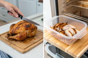 How long is leftover rotisserie chicken good in the fridge?