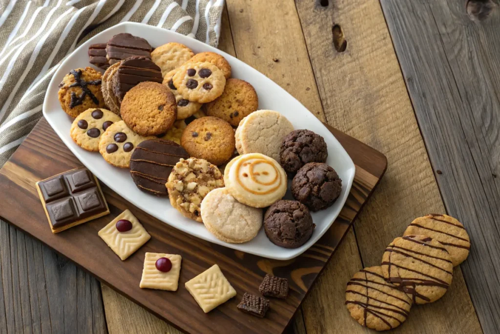 Platter of unique cookie recipes