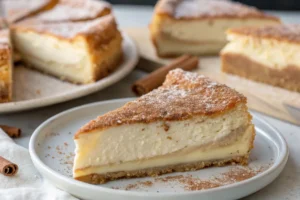 churro cheesecake with crescent rolls 