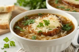 delicious french onion soup rice.