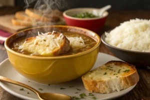 delicious french onion soup rice.