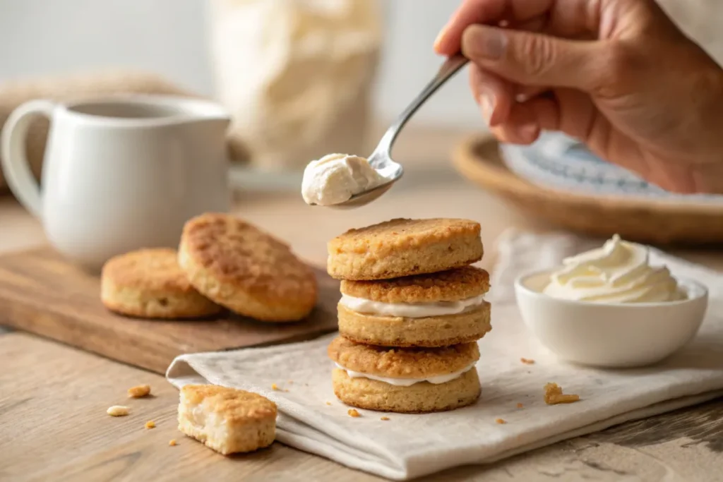 can i use cream instead of milk in biscuits?