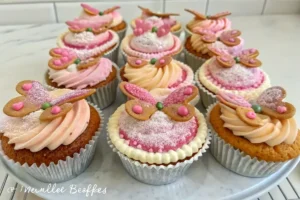 colorful butterfly cakes. Each cake is uniquely decorated and ready for a party, highlighting the variations you can achieve when you make butterfly decorations on cake