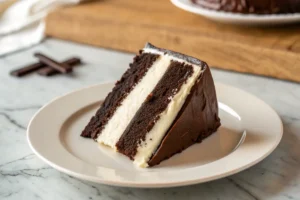 Why do they call it tuxedo cake served on a plate