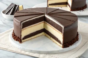 Chocolate cake layers