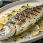 What is Branzino Meat? Perfectly grilled branzino, showcasing its flaky white meat