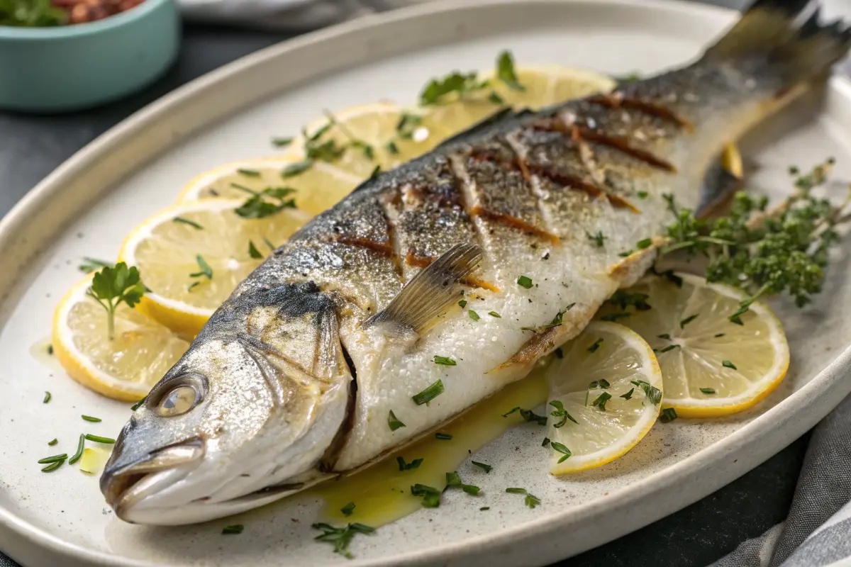 What is Branzino Meat? Perfectly grilled branzino, showcasing its flaky white meat